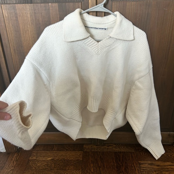 Alexander Wang Chunky Wool Collared Sweater- Size M - Picture 5 of 9